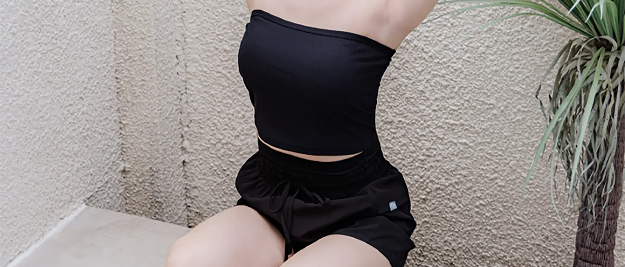 오프숄더 요가 브라탑 상세 이미지 33
