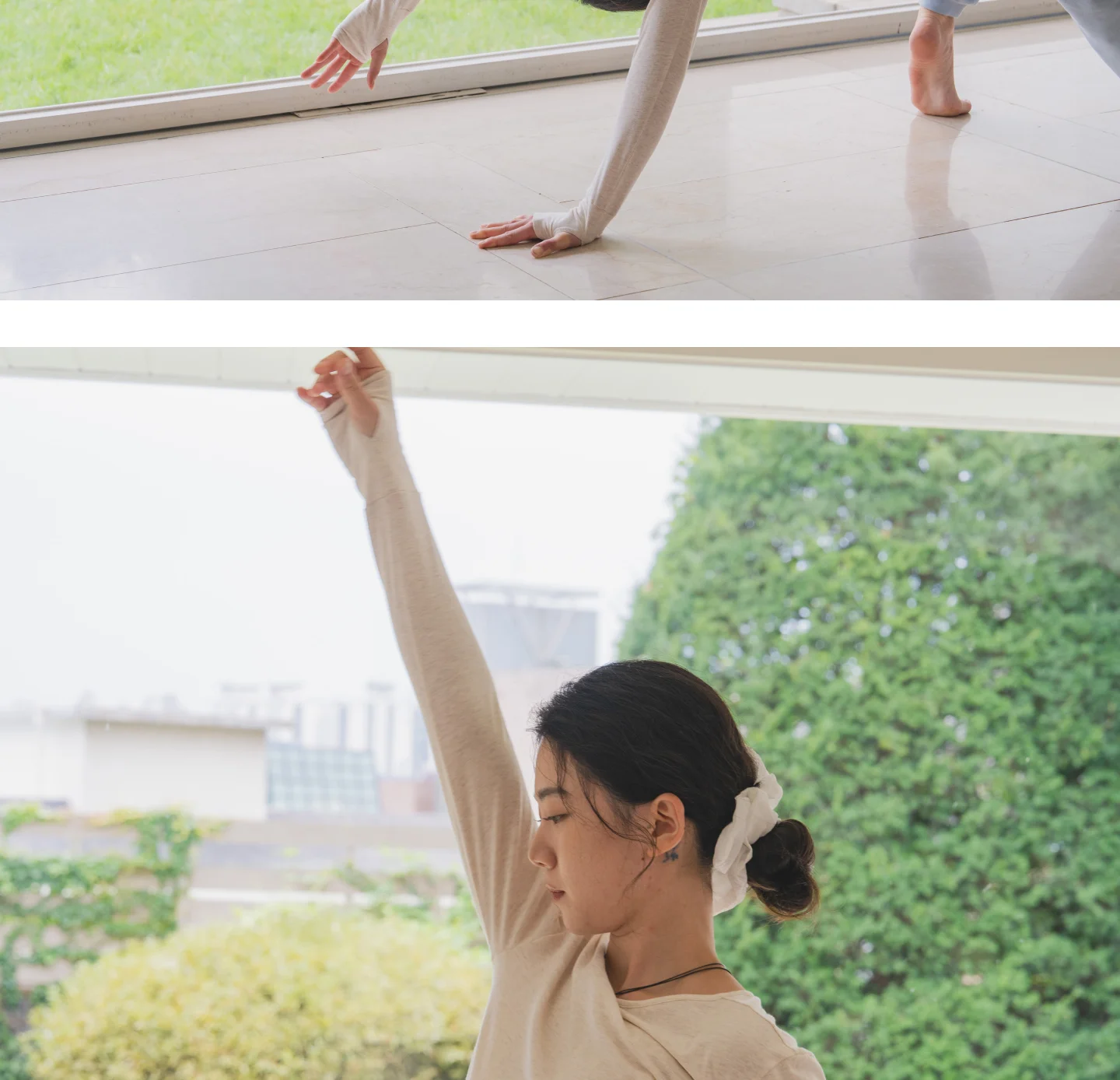 [2PACK] 핑거홀 요가 롱슬리브티 상세 이미지 15