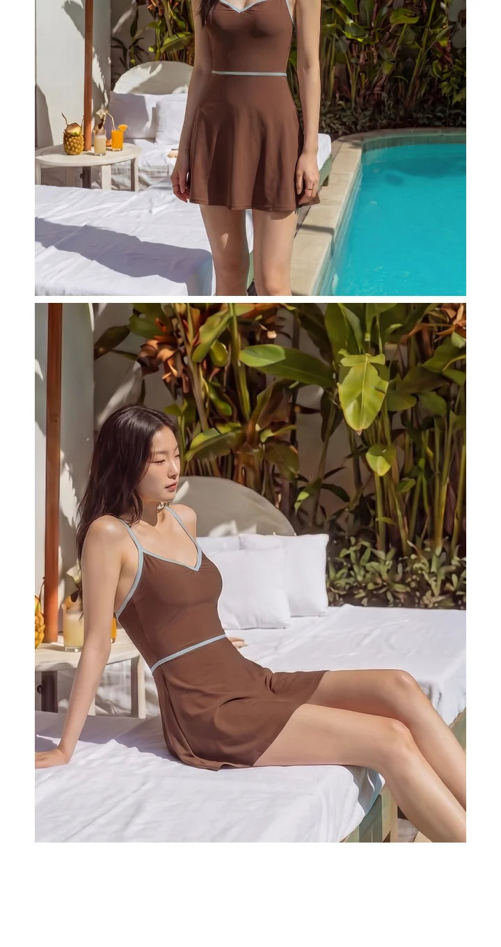 라인 포인트 스윔 원피스 상세 이미지 4