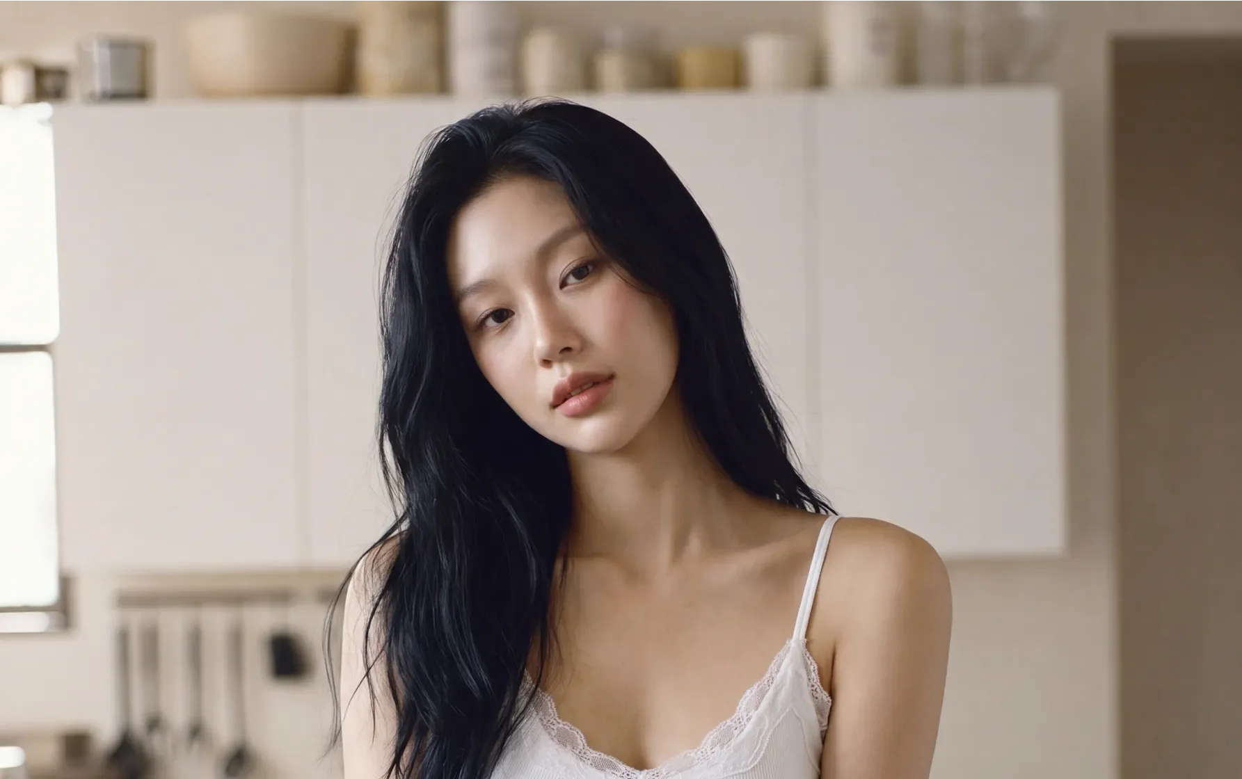 플로인 브이넥 레이스 브라탑 상세 이미지 1