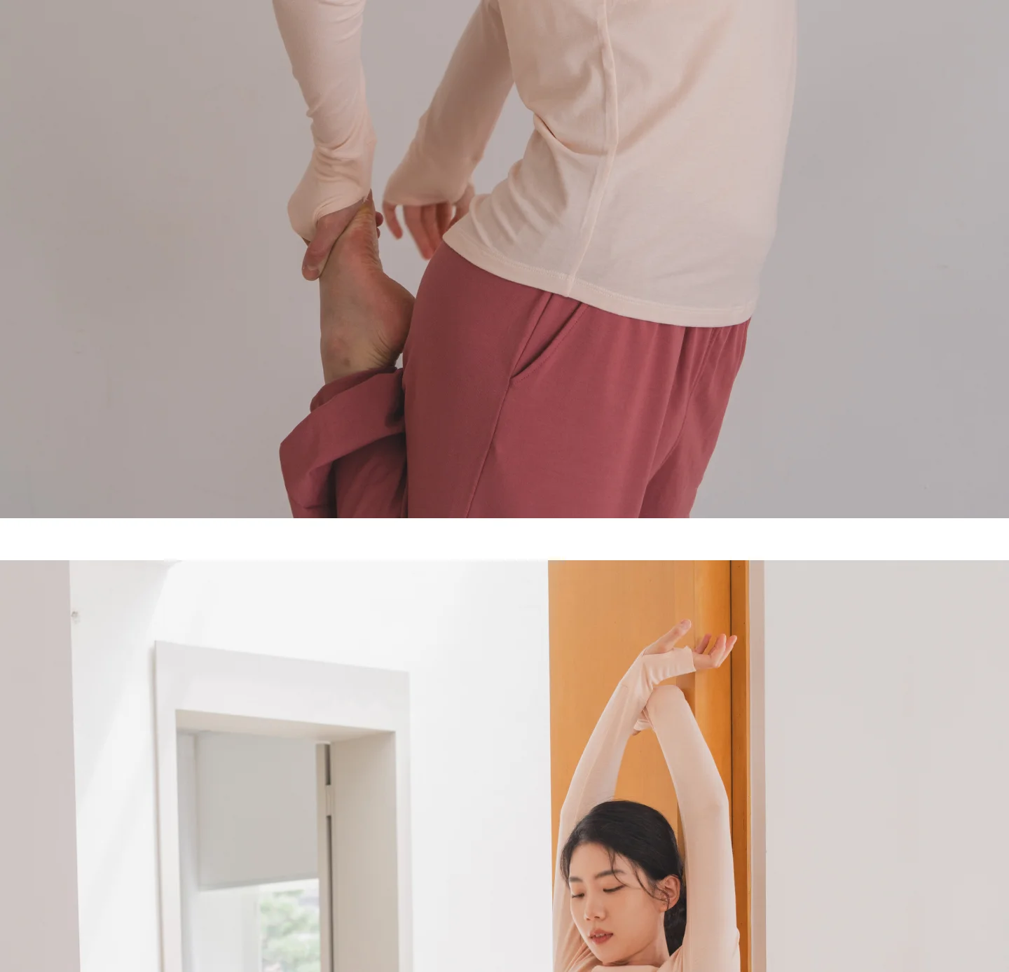 [2PACK] 핑거홀 요가 롱슬리브티 상세 이미지 11